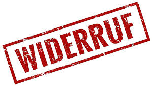 Widerruf Widerrufserklärung Ballonfahrt